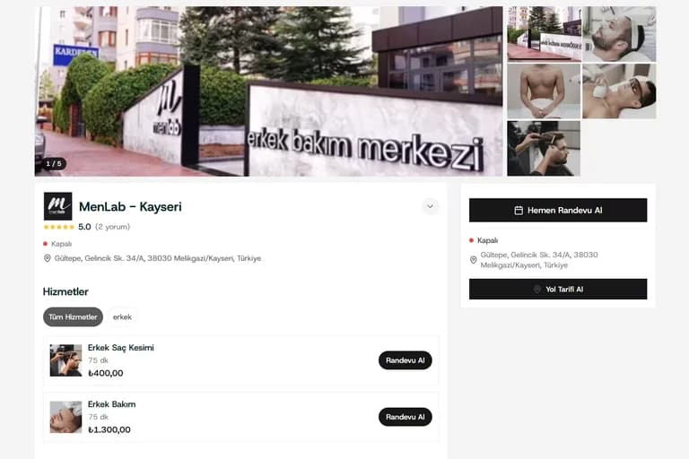 Online Randevu Sayfası